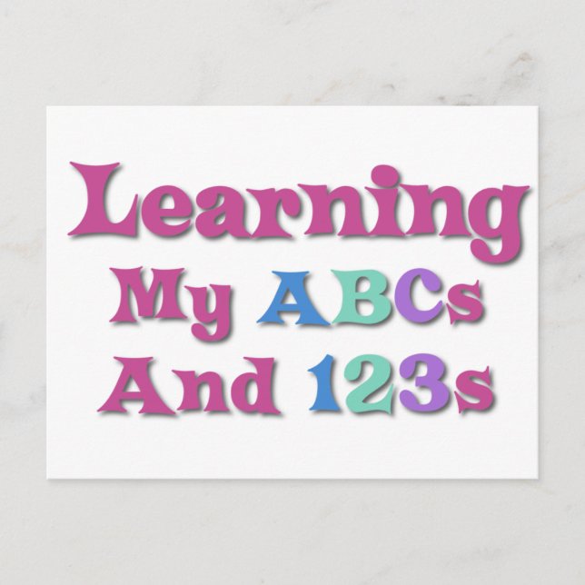 Preschool Saying Postcard (Front)