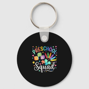 Preschool squad back to school cute cool teacher keychain