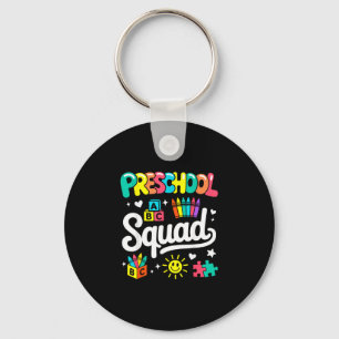 Preschool squad back to school cute cool teacher keychain