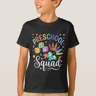 Preschool squad back to school cute cool teacher T-Shirt