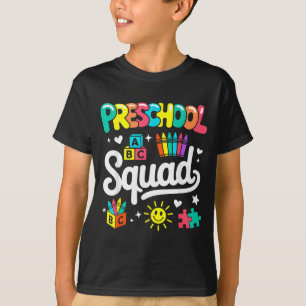 Preschool squad back to school cute cool teacher T-Shirt