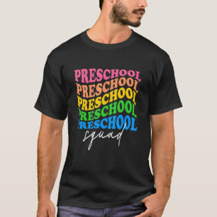 Preschool Squad  First Day Of School Trendy Kids T-Shirt