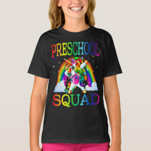 Preschool Squad Unicorn Back To School T-Shirt