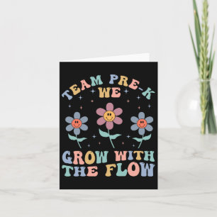 Preschool Teacher Appreciation Team Pre-k Grow Wit Card