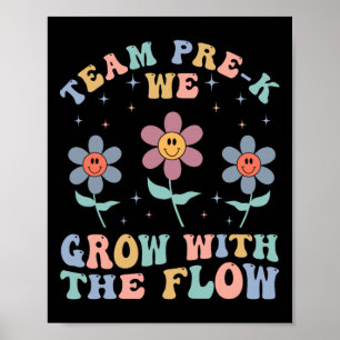 Preschool Teacher Appreciation Team Pre-k Grow Wit Poster
