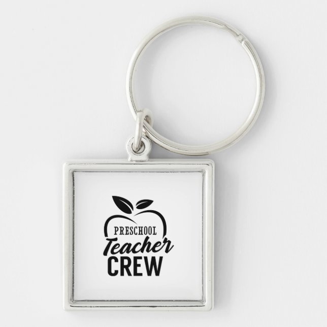 Preschool Teacher Crew Keychain (Front)