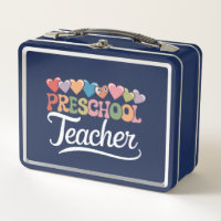 Preschool Teacher First Day Groovy Back To School