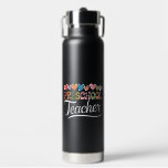 Preschool Teacher First Day Groovy Back To School  Water Bottle<br><div class="desc">Preschool Teacher First Day Groovy Back To School</div>