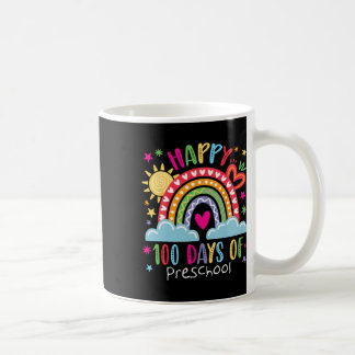 Preschool Teacher Girls Kids Rainbow 100 Days Of S Coffee Mug
