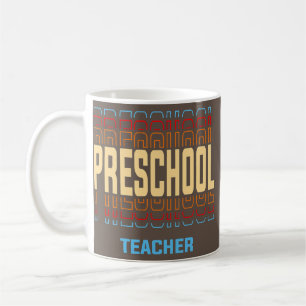 Preschool Teacher Job Title Vintage Coffee Mug
