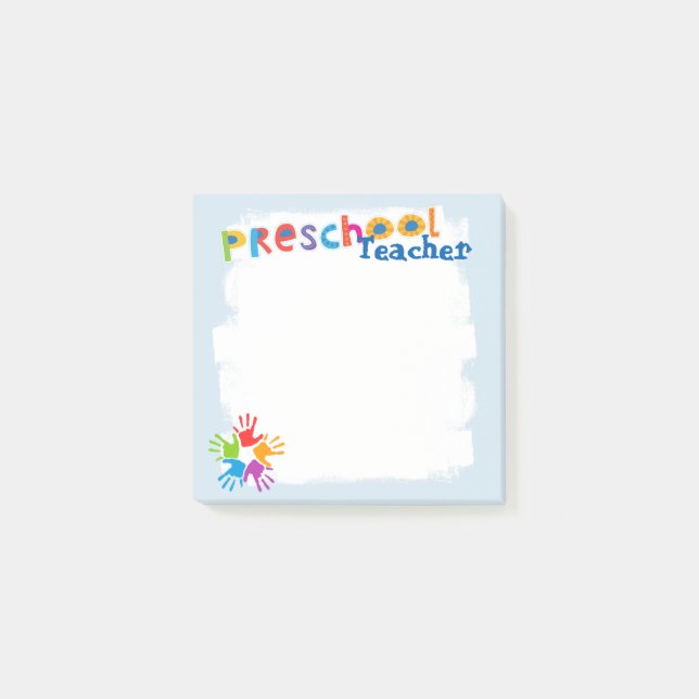 Preschool Teacher Post-it Notes (Front)