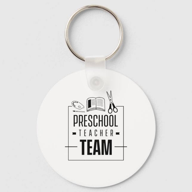 Preschool Teacher Team Keychain (Front)