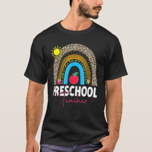 Preschool Teacher Team Preschool Squad Rainbow 2 T-Shirt