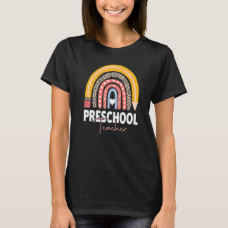Preschool Teacher Team Preschool Squad Rainbow T-Shirt