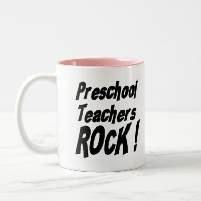 Preschool Teachers Rock! Mug (Left)