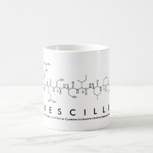 Prescillia peptide name mug