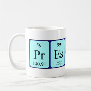 Prescott periodic table name mug