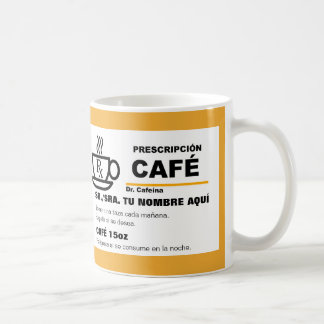 Prescripción de Café taza Coffee Mug