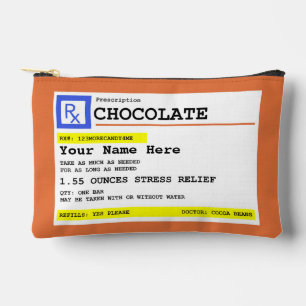 Prescription Chocolate Personalized   Accessory Pouch