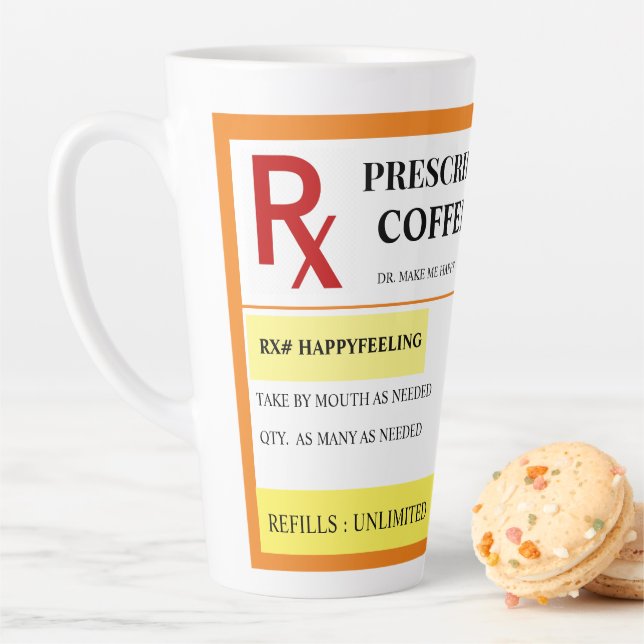 Prescription  Designed Latte Mug (In Situ)