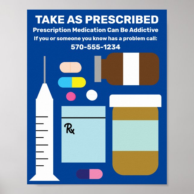 Prescription Drug Abuse Awareness Poster (Front)