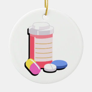 Prescription Drugs Ceramic Ornament