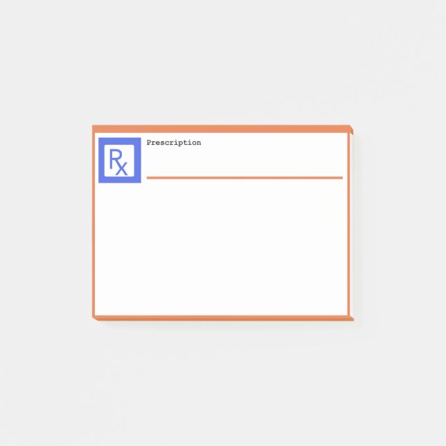 Prescription Faux RX Post-it Notes (Front)