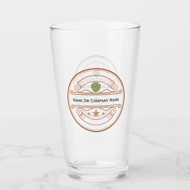 Prescription Funny personnalisée Verre de bière (Devant)