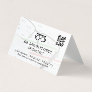 Prescription Glasses   Optometrist QR Code Business Card