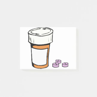 Prescription Pill Bottle Post-it Notes
