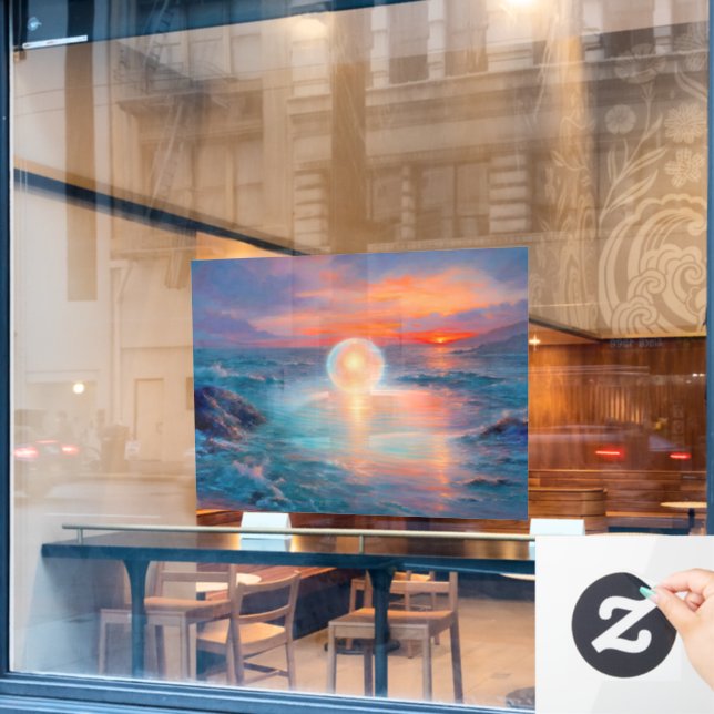 “Presence”  -  A Portrait of Origin Window Cling (Cafe Window)