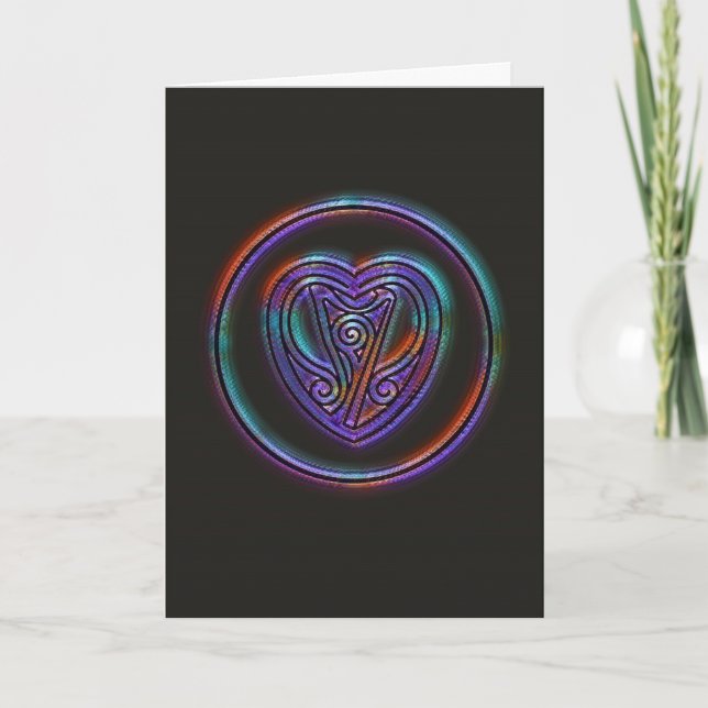 PRÉSENCE - COEUR - MAÎTRE - CARTE D'ART NEBULA (Devant)