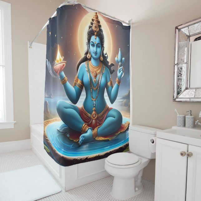 Présence Divine : Ganesh Douche rideau design (En situation)