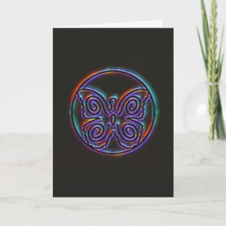 PRÉSENCE - PAPILLON - MAÎTRISE - CARTE D'ART DE