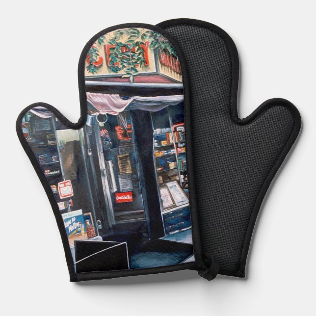 Present Day Look At Tranquil Past  Oven Mitt (Front/Back)
