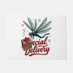 Present Delivery Dragonfly Doormat