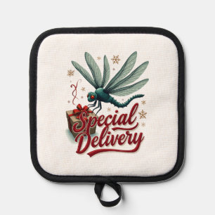 Present Delivery Dragonfly Pot Holder