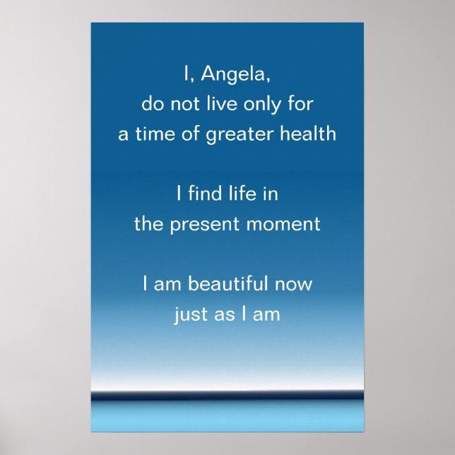 Present for an ill friend Poster (Front)