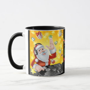 Present Party Santa and Rudolph Mug