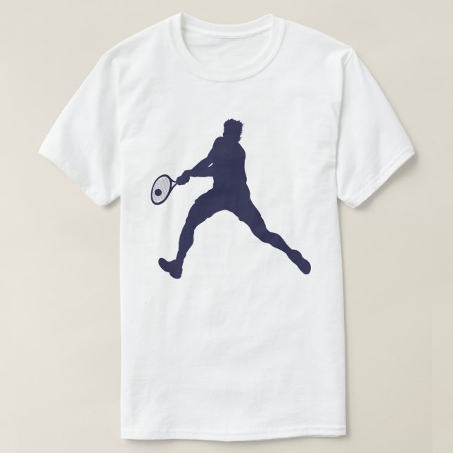 Present Tennis Player Cute Silhouette Love Retro  T-Shirt (Design Front)