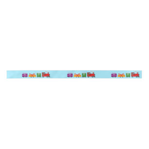 Present Train Ribbon Satin Ribbon