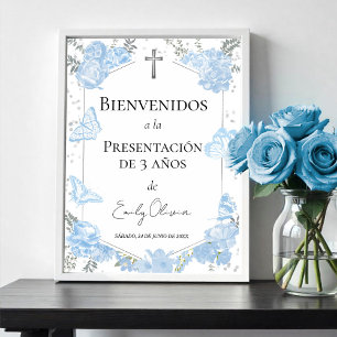 Presentación 3 años Affiches de bienvenue Papillon