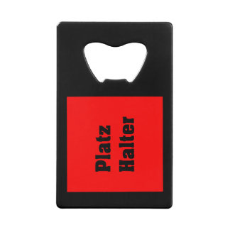 presentation credit card bottle opener
