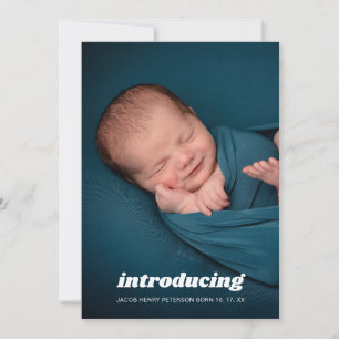 Présentation du Faire-part de naissance photo pour