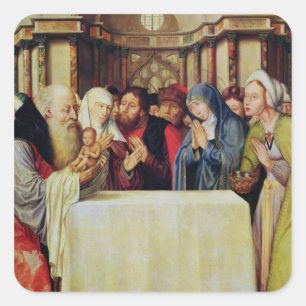 Presentation of Christ in the Temple Square Sticker
