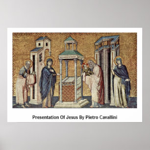 Presentation Of Jesus By Pietro Cavallini Poster