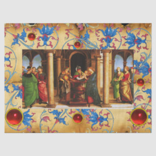 PRESENTATION OF JESUS TO TEMPLE Christmas Floral Tissue Paper