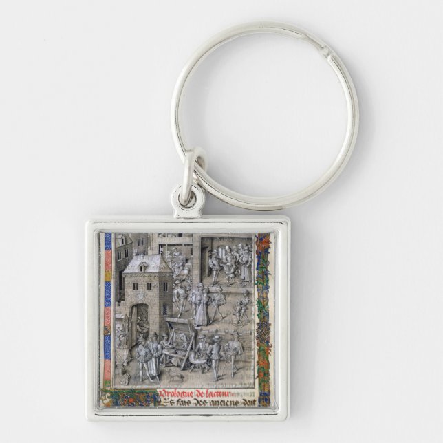 Presentation of the book to Philippe Le Bon Keychain (Front)