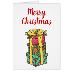 Présentations de Noël enroulées empilées Noël