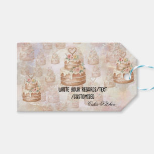 Presentetikett Cake Sticker-Personalized etikett Gift Tags